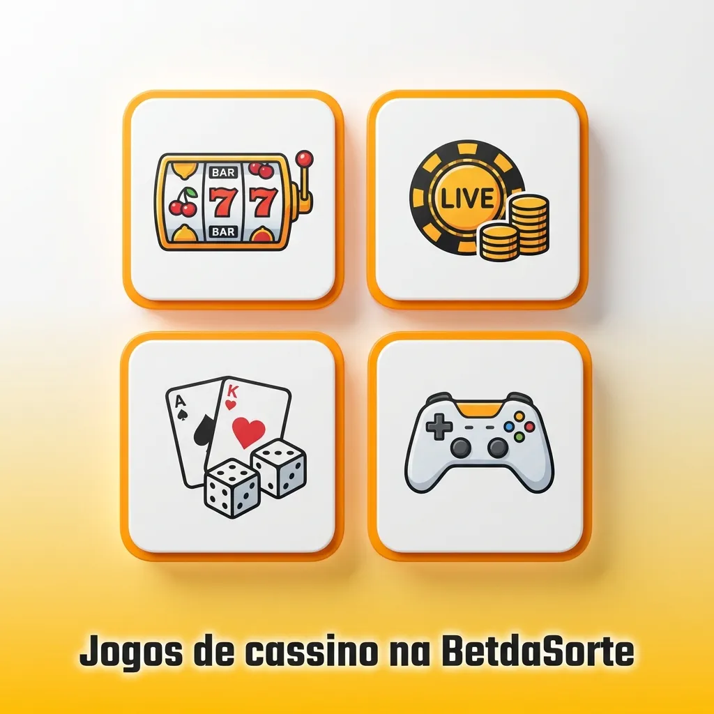 Tela da BetdaSorte exibindo caça-níqueis, roleta, blackjack, pôquer e cassino ao vivo para jogadores brasileiros