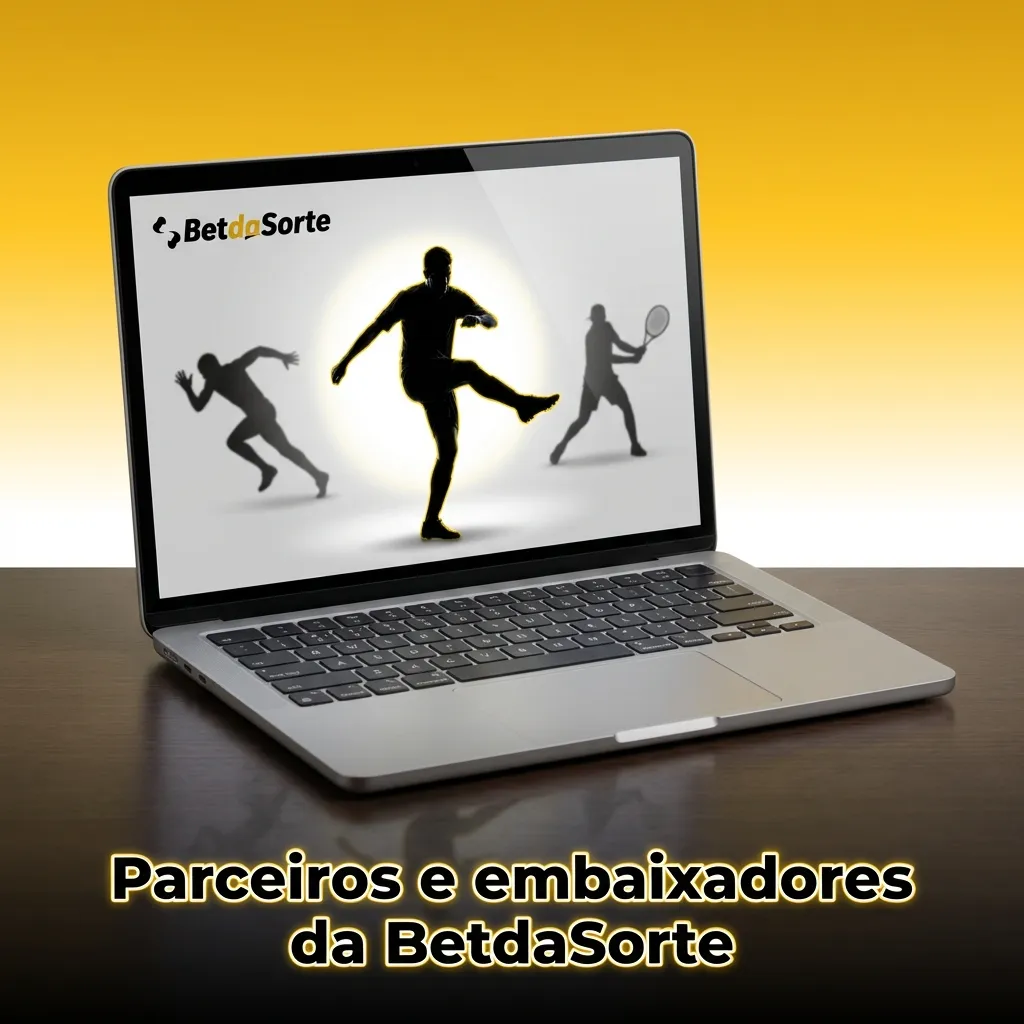 Banner da BetdaSorte com parceiros: time de futebol, ex-jogador, criador de conteúdo e equipe de eSports