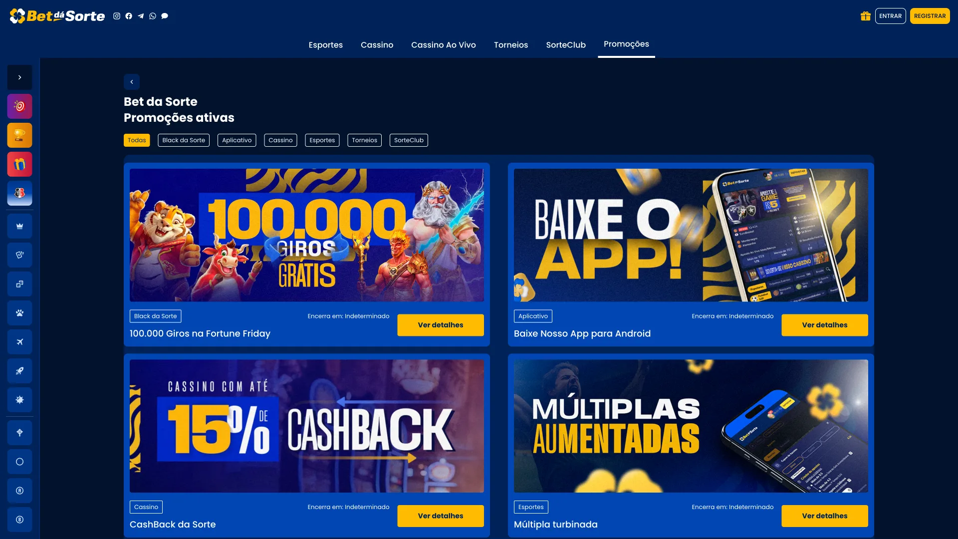 Bônus e promoções especiais disponíveis na plataforma Bet da Sorte.
