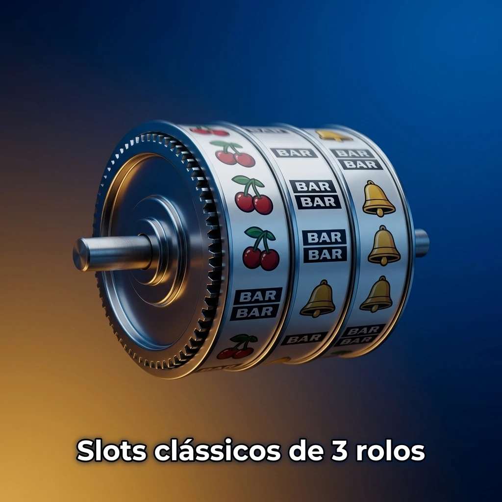 Slots clássicos de 3 rolos com símbolos tradicionais, giros rápidos e tabela de pagamentos simples no celular